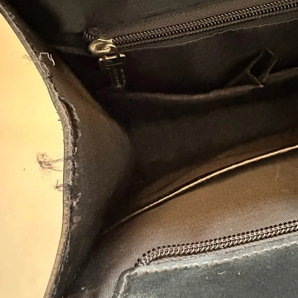 JACK GEORGES Italian Black Leather Tote - Picture 8 of 13